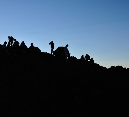 Atardecer en la montaña